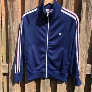 (Women’s M) 70s-80s Vintage Wilson track jacket